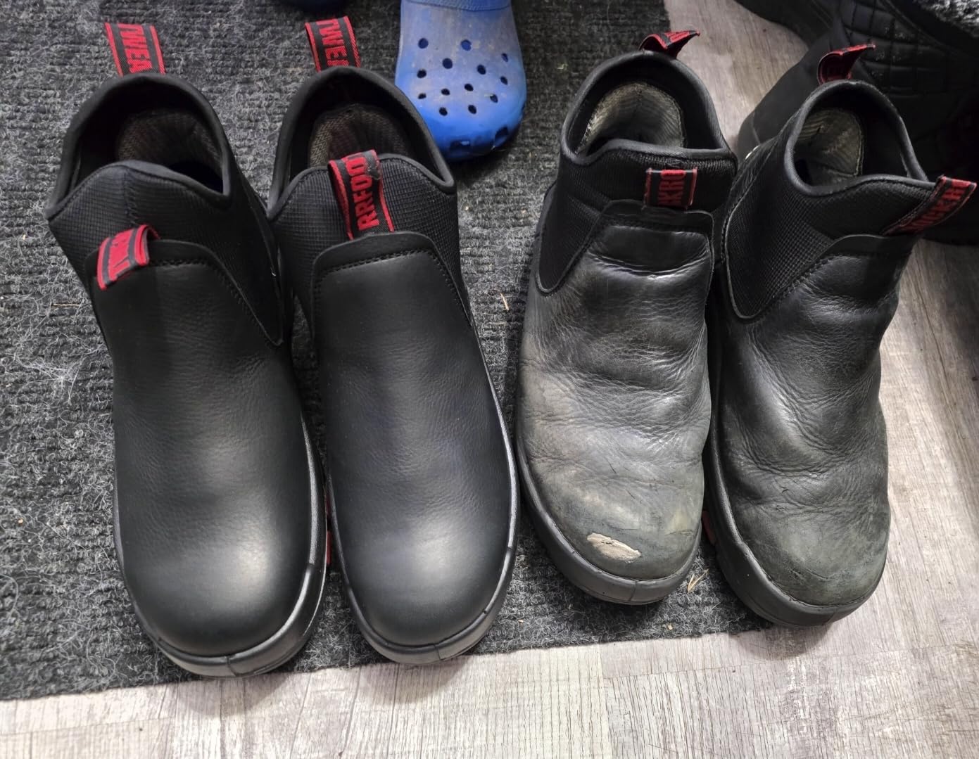 ROCKROOSTER Bakken Men's Black 6 inch Chelsea Boots, EH Rated Waterproof Slip-on Work Boots AK303-Soft Toe, AK323-Steel Toe, CP323-Comp Toe customer photo 2
