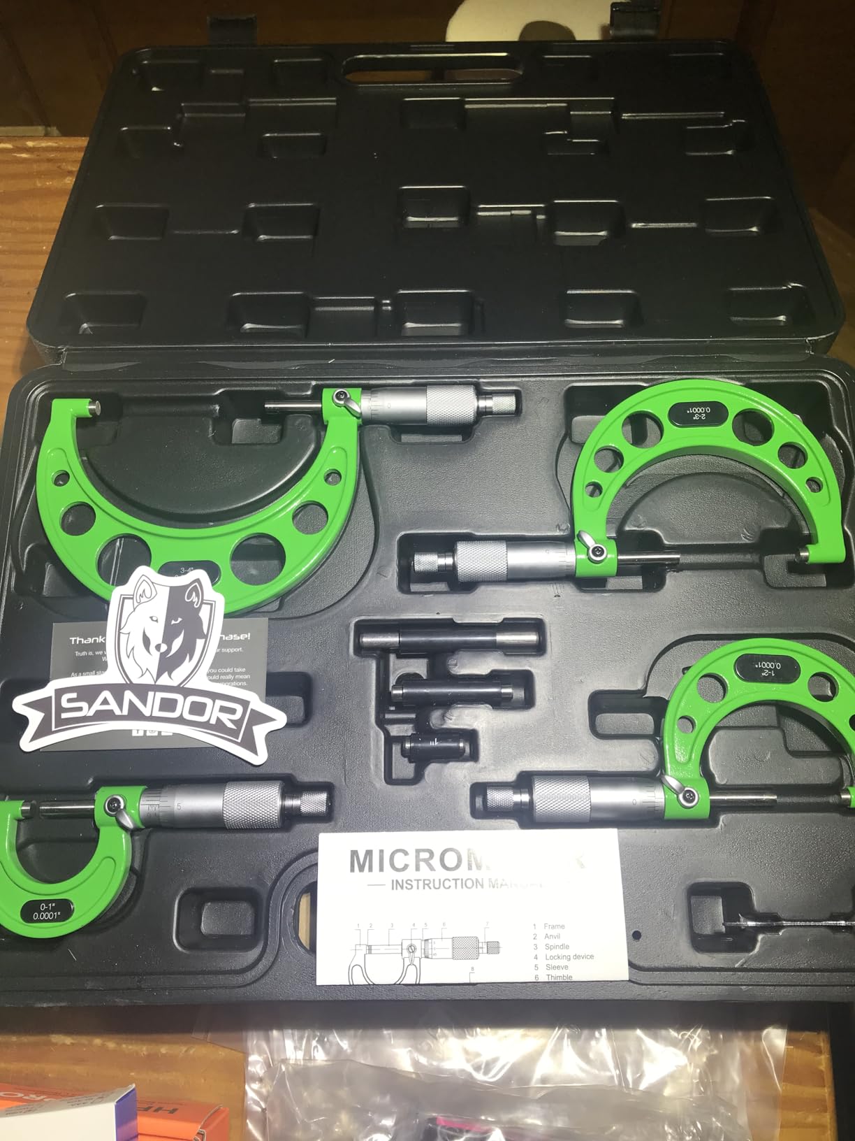 Premium Outside Micrometer Set 0-4