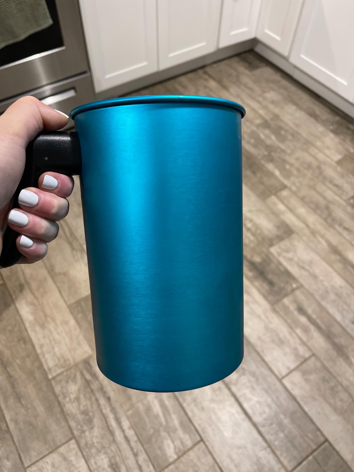 Hearts & Crafts Candle Pots, 64oz. Aluminum Candle Pouring Pitcher - Candle Making Pouring Pot for 4lb. Melted Wax, Teal Color - Best for Candles, Arts & Crafts, and More customer photo 1