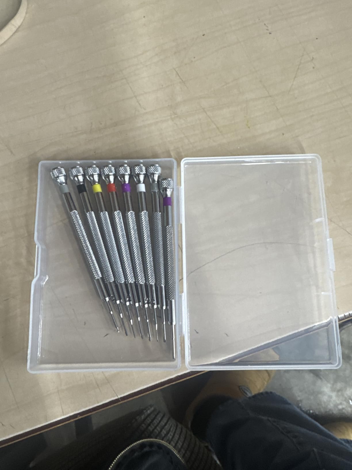 Chumia 8 Pieces Precision Jewelers Screwdriver Set, Micro Watch Repair Screwdriver Set 0.6-1.6 mm for Watch, Eyeglasses, Jewelry Work, Electronics Repair(Flathead, Phillips) customer photo 2