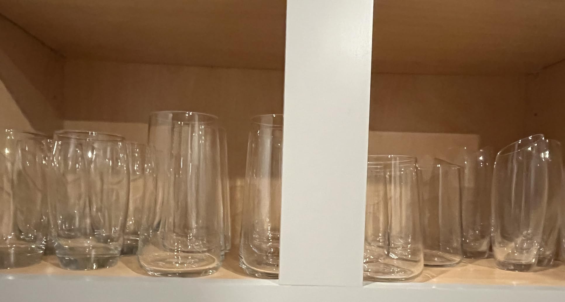 Krosno Infinity Drinking Glasses Set of 6 - 16.6 oz Water Juice Glasses, Modern Tapered Tumblers, Lead-Free Glassware, Clear Everyday Drinkware, Dishwasher Safe, Made in Europe customer photo 2