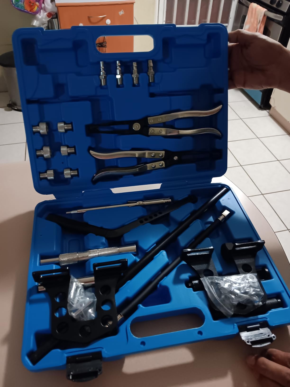Orion Motor Tech Valve Spring Compressor, Universal Overhead Engine Valve Spring Remover and Installer OHV OHC Compressor Tool customer photo 1