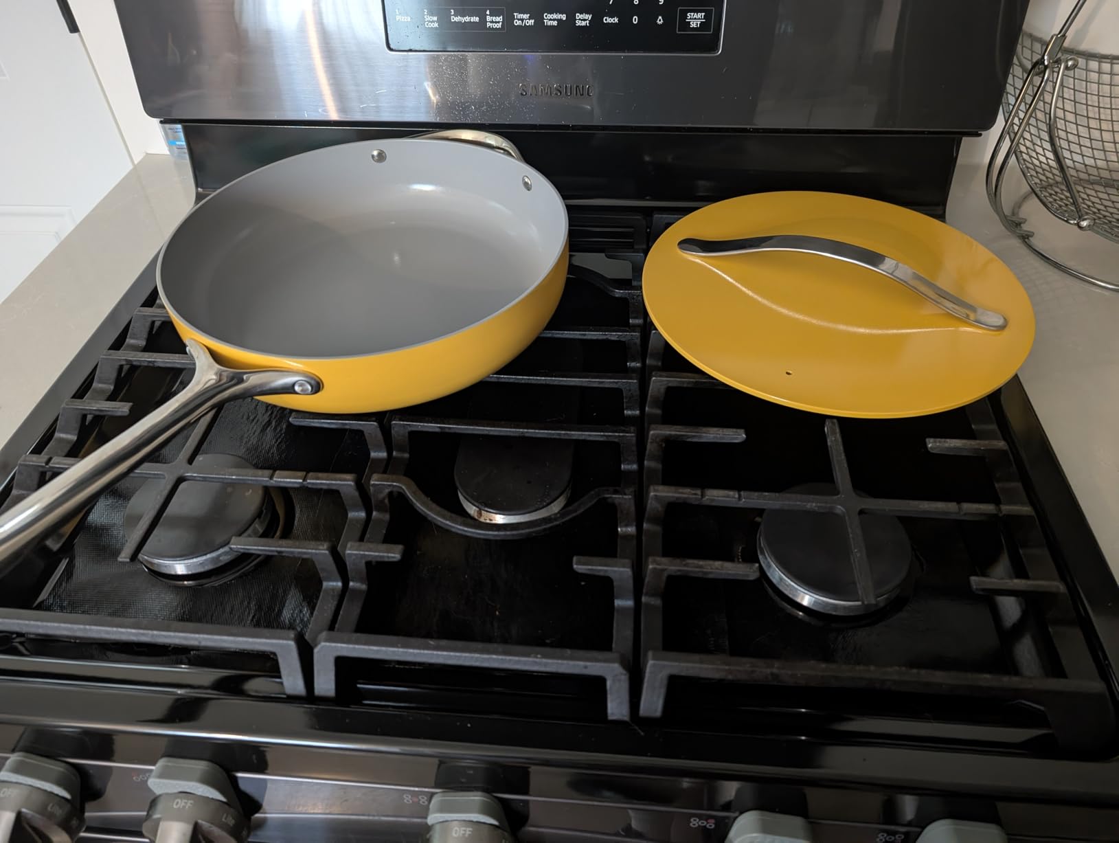 Caraway Nonstick Ceramic Saute Pan with Lid (4.5 qt, 12