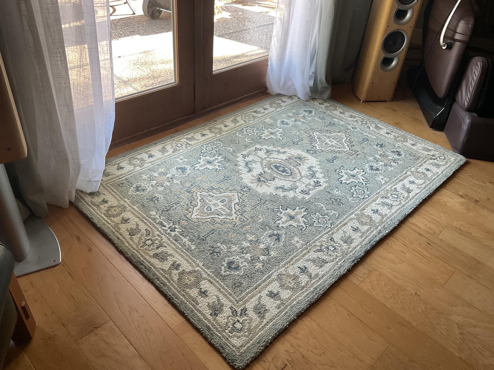SAFAVIEH Aspen Collection Area Rug - 9' x 12', Moss & Ivory, Handmade Traditional Wool (APN601W) customer photo 2