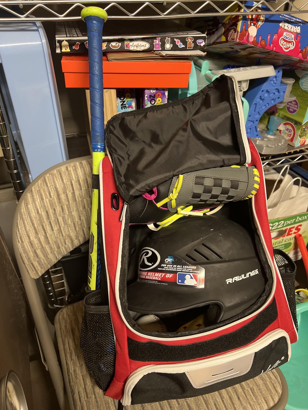 WOLT Youth Baseball Bag - Bat Backpack for Baseball, T-Ball & Softball Equipment & Gear, Bat & Glove Holder, Large Main Compartment for Helmet & accessories, Separate Shoes Compartment, Fence Hook customer photo 1