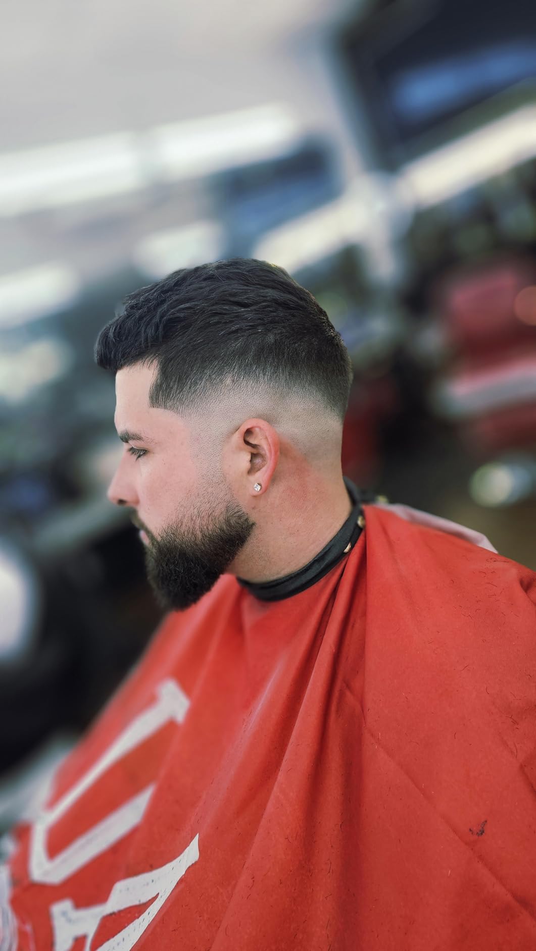 Barber Capes for Men Hair Cutting Salon Cape with Snaps Hairdresser Gown Stylist Cape- 63