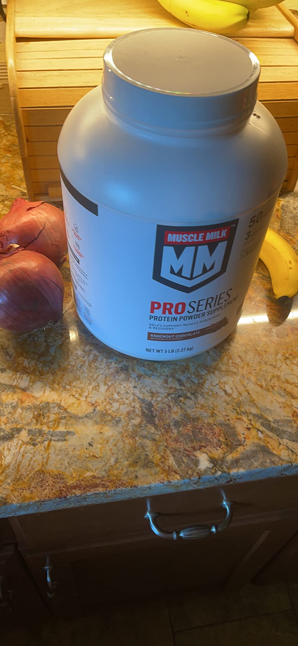 Muscle Milk Pro Series Protein Powder Supplement, Knockout Chocolate, 2 Pound, 11 Servings, 50g Protein, 3g Sugar, 20 Vitamins & Minerals, NSF Certified for Sport, Workout Recovery, Packaging May Vary customer photo 2