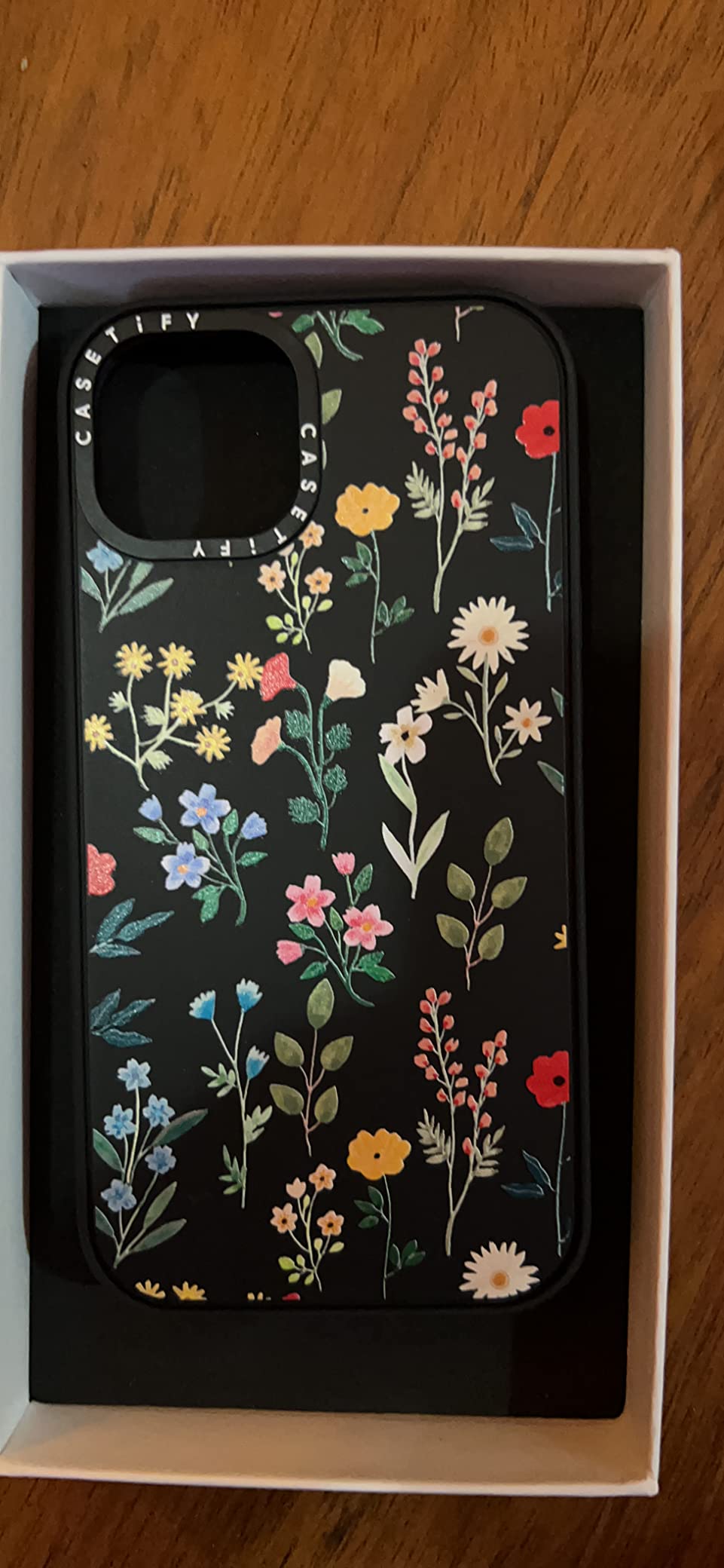 Casetify Impact iPhone 14 Case [4X Military Grade Drop Tested / 8.2ft Drop Protection/Compatible with Magsafe] - Groovy Pattern Clear - Matte Black customer photo 1