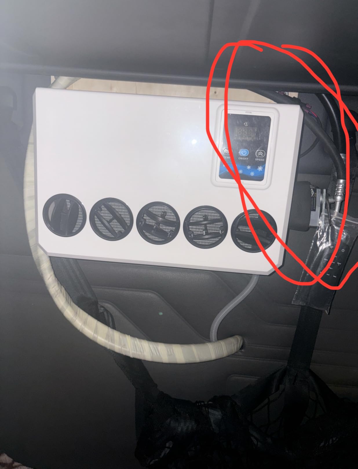 Treeligo DC 12V Universal Electric RV Truck Air Conditioner Camper A/C Unit 10000 BTU Fast Cooling for Motorhome Bus tractor automotive air conditioner (White) customer photo 2