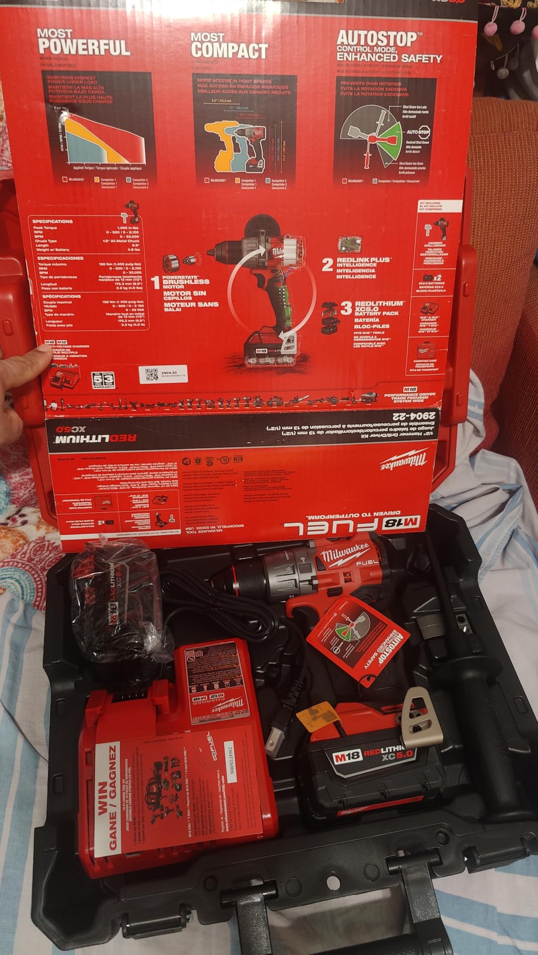 Milwaukee M18 Fuel 1/2 Hammer Drill-Driver KIT (2904) customer photo 1