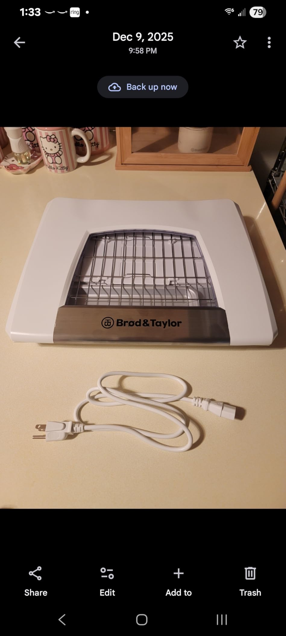 Brod & Taylor Folding Proofer & Slow Cooker (Proofer w/Accessory Shelf), White customer photo 2