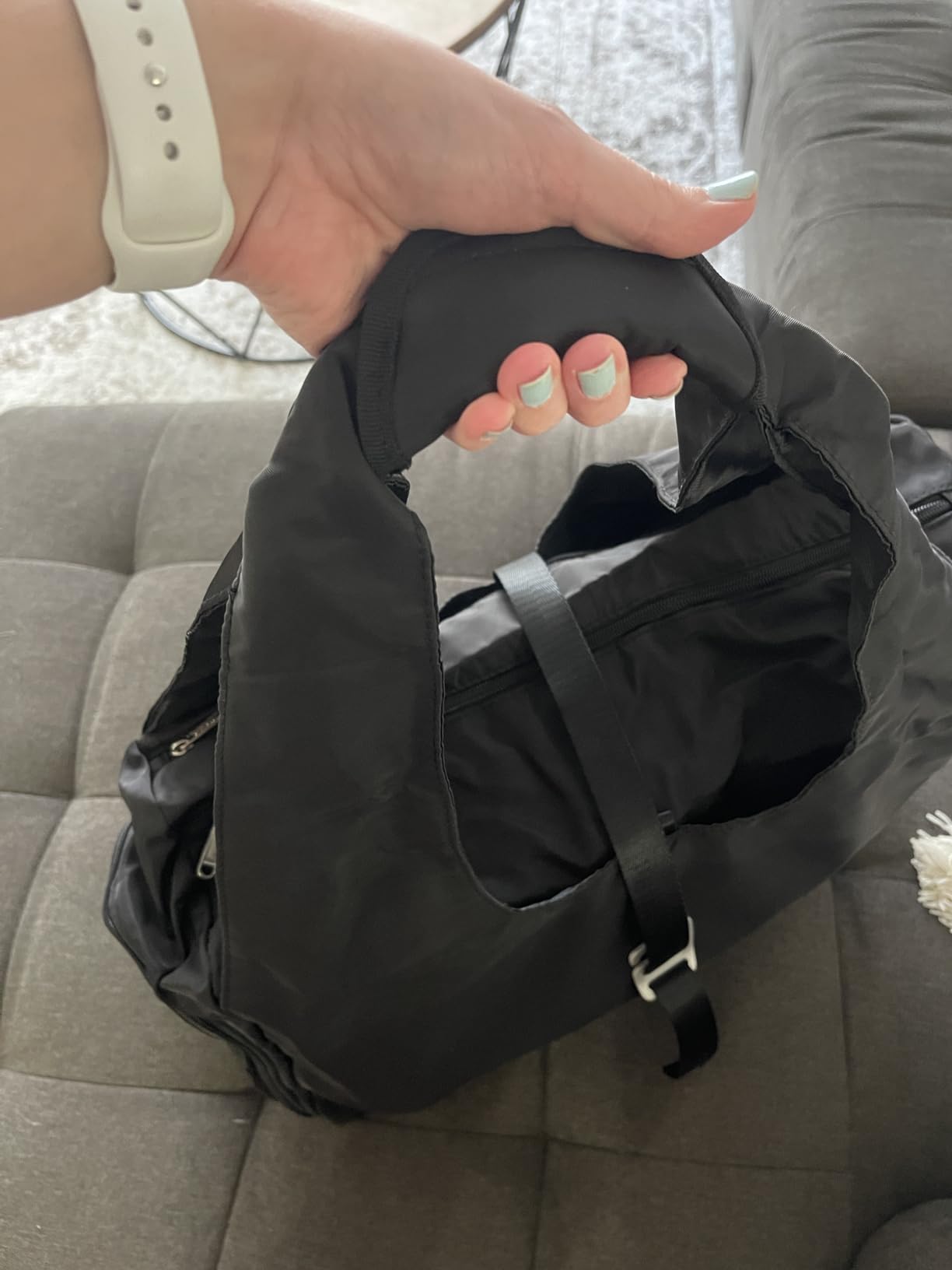 Yoga Gym Bags for Women with Shoes Compartment & Wet Dry Storage Pockets & Adjustable Yoga Mat Holder, Patent Pending customer photo 2