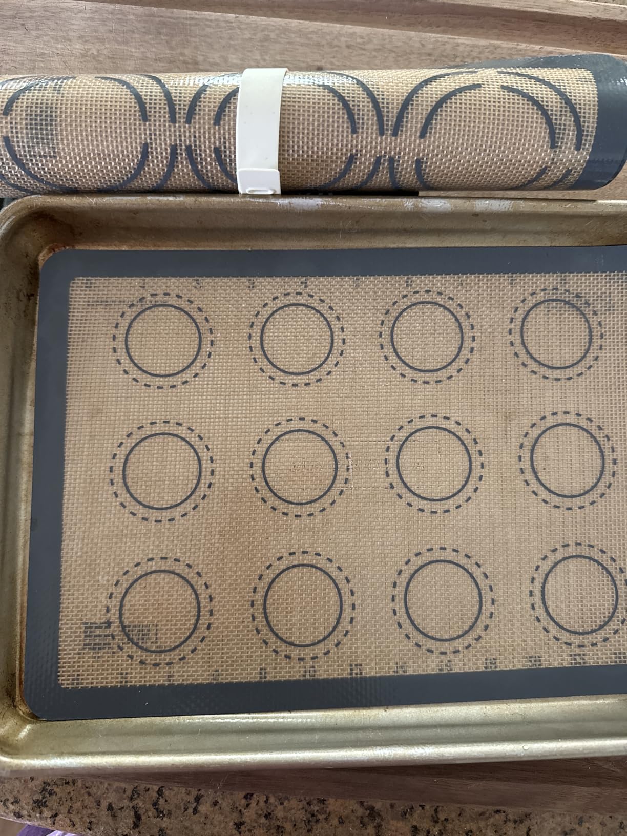 GUANCI Silicone Baking Mat Set of 6, Includes 25