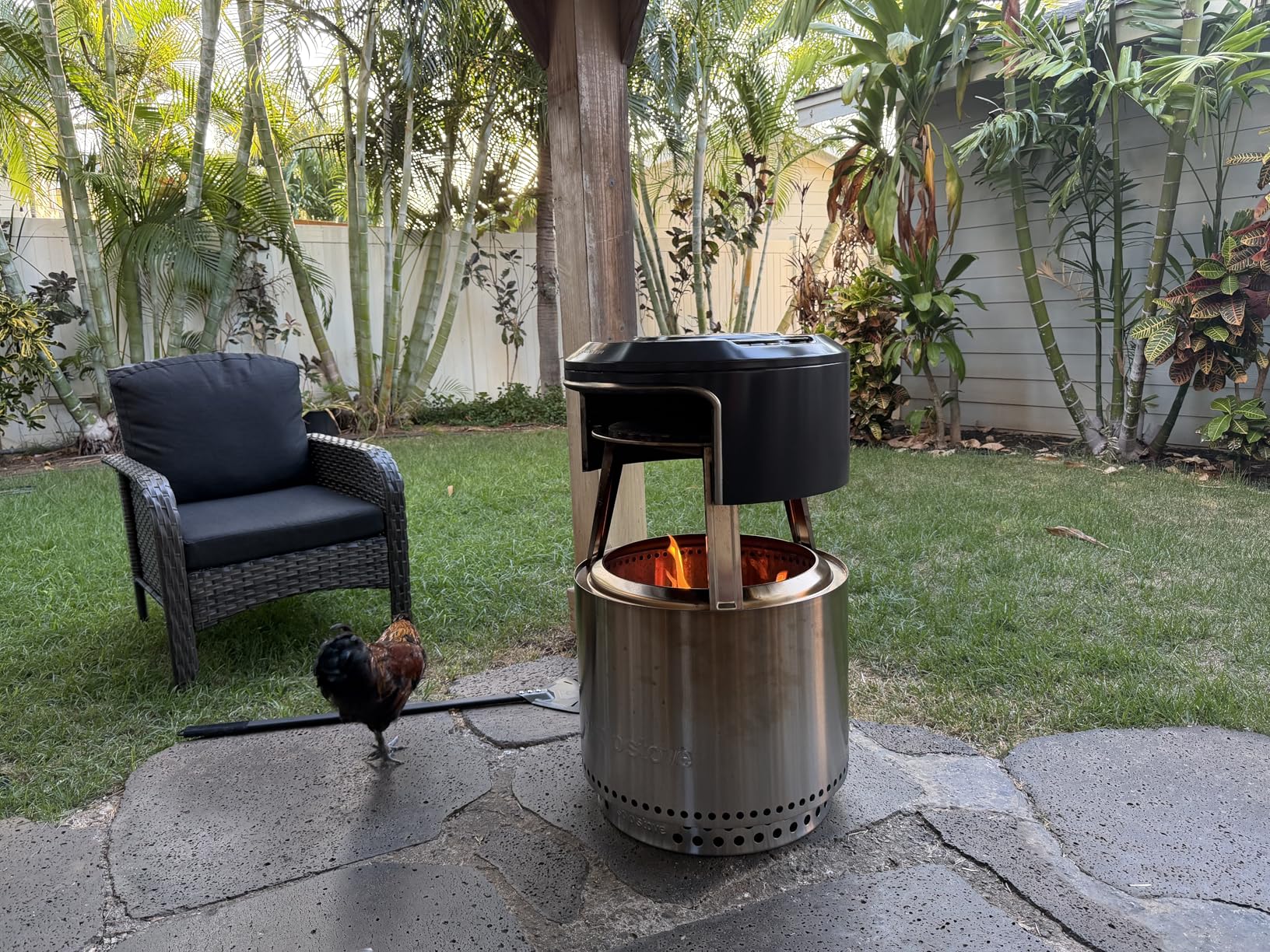 Solo Stove Bonfire Pi Fire | Pizza Oven Accessory for Bonfire Fire Pit, Incl. Carry Case & Cordierite Pizza Stone, Wood Burning Assembly, Stainless Steel customer photo 2