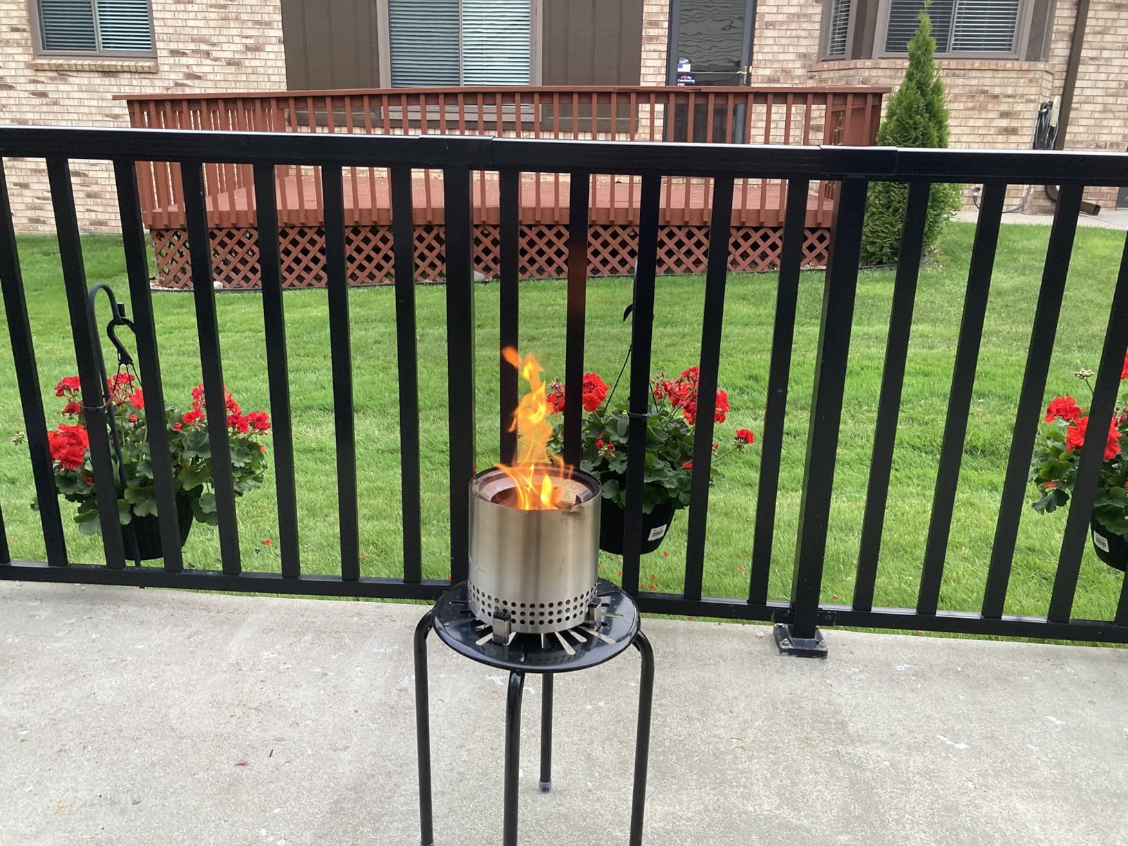 Solo Stove Mesa XL, 7 Inch Tabletop Fire Pit with Stand - Smokeless, Stainless Steel Fire Pit for Camping, Outdoor & Patio - Wood Burning or Pellet Fueled Portable Bonfire, 2.3 lbs customer photo 1