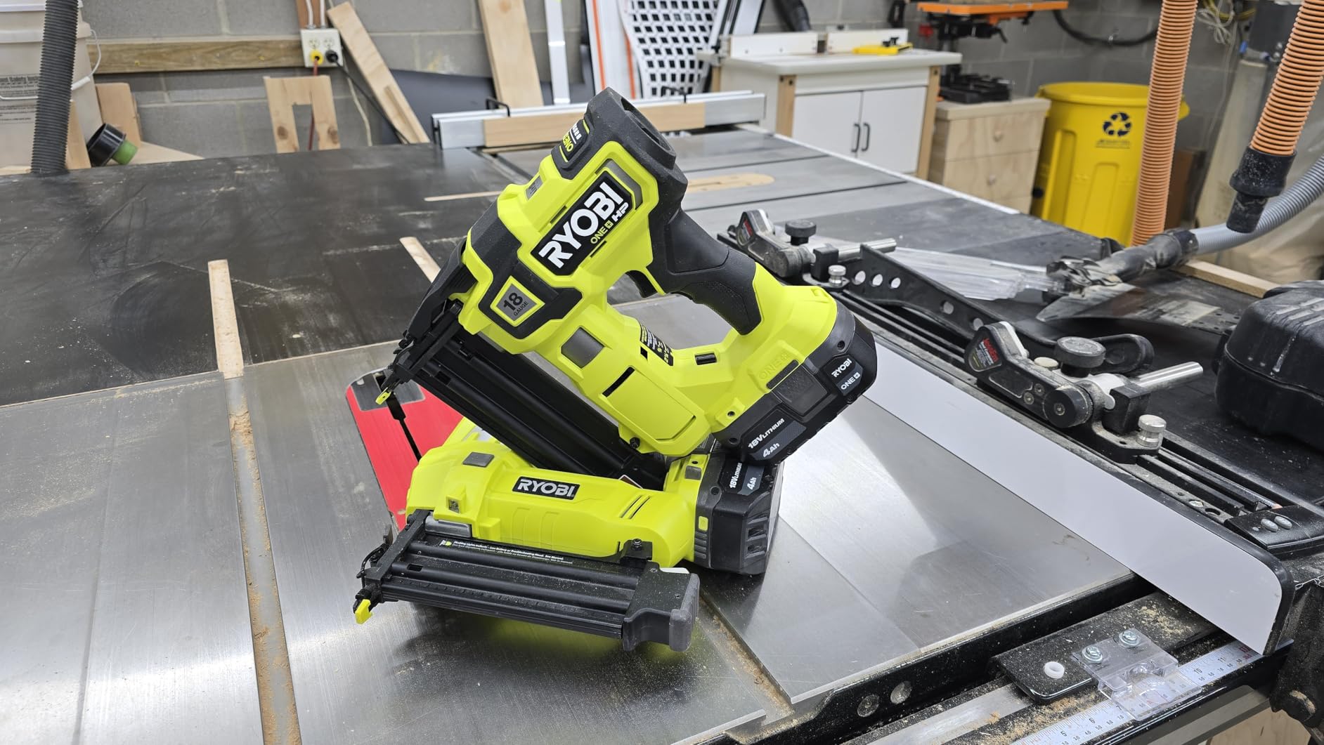 Ryobi P322 ONE+ HP 18V 18-Gauge Brushless Cordless AirStrike Brad Nailer (Tool Only) customer photo 1
