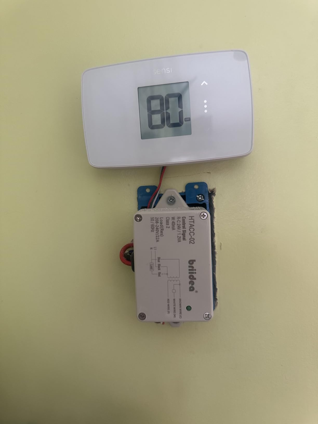 Sensi Lite Smart Thermostat, Programmable, WiFi, Easy DIY, Works With Alexa, ENERGY STAR Certified, ST25, Most Systems C-Wire Not Required customer photo 1