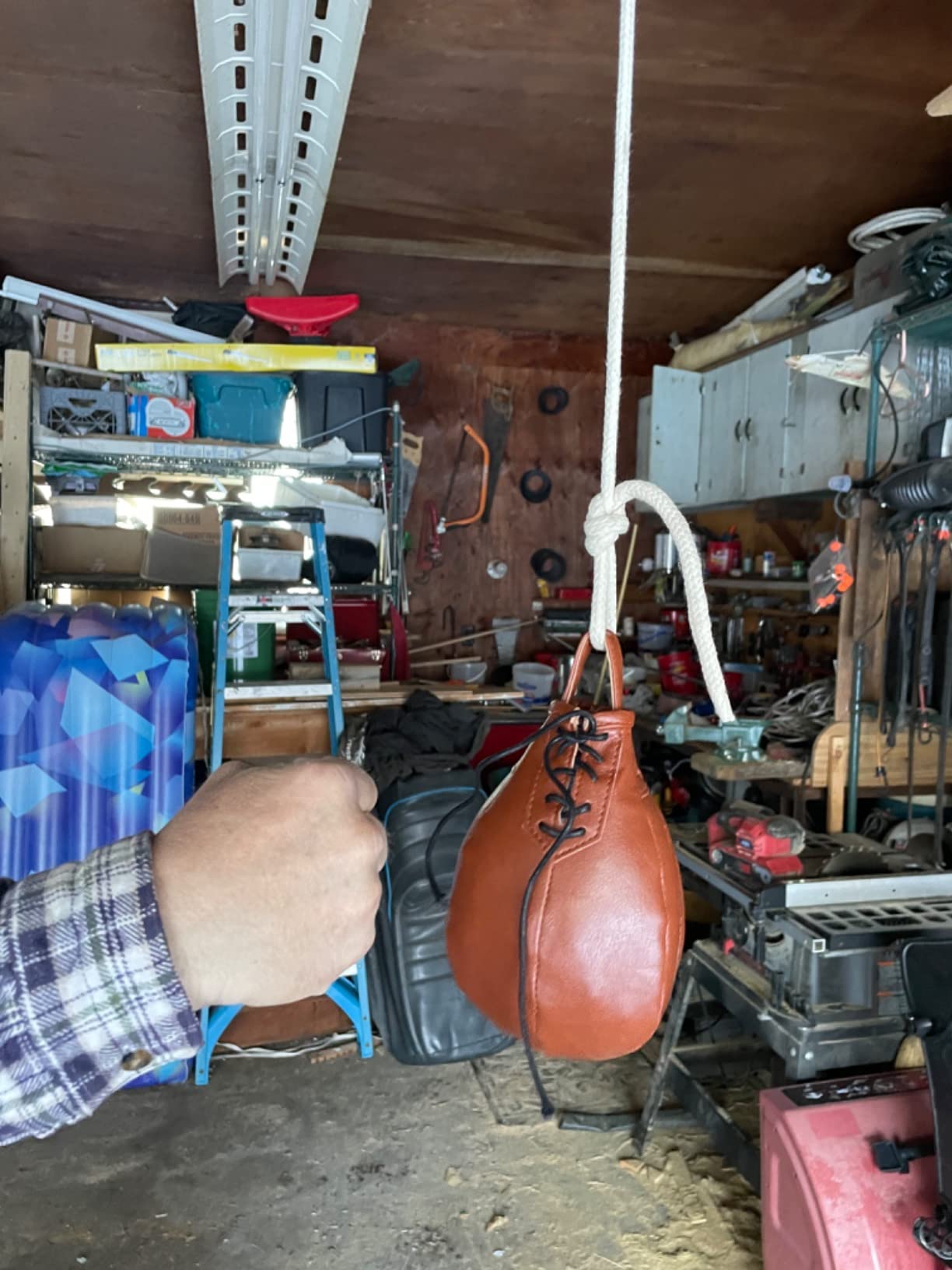 Speed Bag & Slip Ball for Boxing Reflexes & Reaction Practice, Perfect for MMA or Combat Sports Training (Filled) customer photo 2