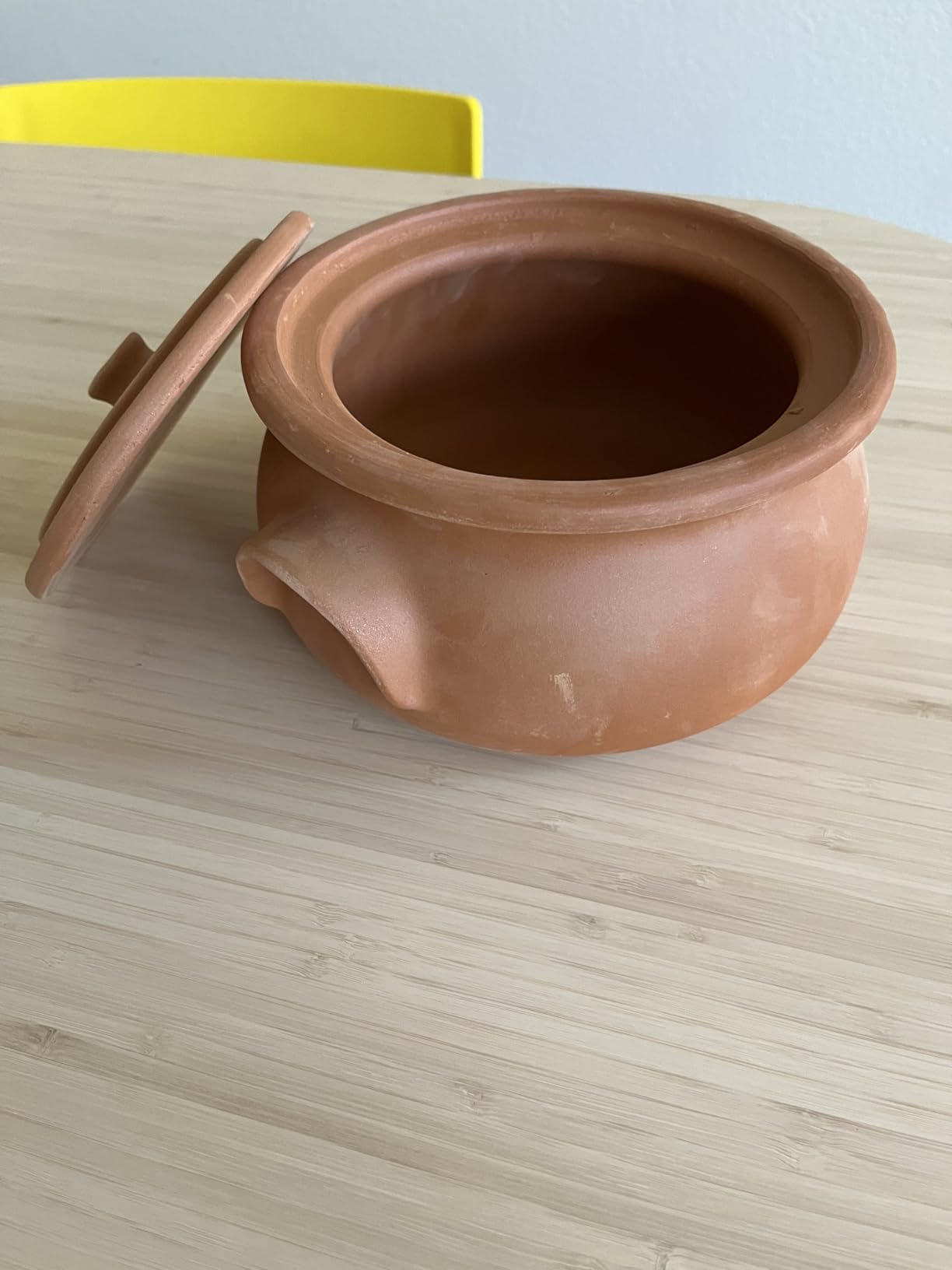 Hakan Suphan Handmade 7.6-Quart Large Clay Cooking Pot with Lid, Natural Unglazed Cookware, Terracotta Cazuela, Casserole Dish, Rice Cooking, Stewpot, Korean, Indian, Mexican Dish 7.2 L customer photo 2