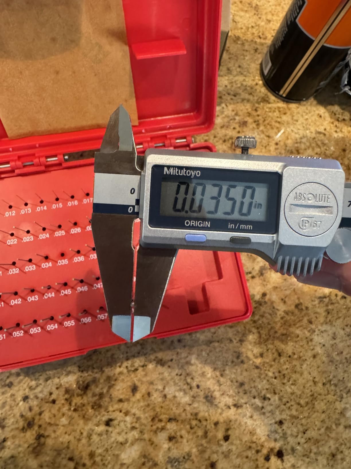 TEXALAN(R) Steel Pin Gauge Set Pin Gage Minus Heat Treated with Storage Case M3 125pcs 0.501