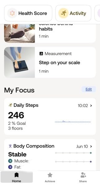 WITHINGS Body Smart - Accurate Scale for Body Weight and Fat Percentage, Body Composition Wi-Fi and Bluetooth Weight Scale, Baby Weight Scale, Apple Health Compatible customer photo 2