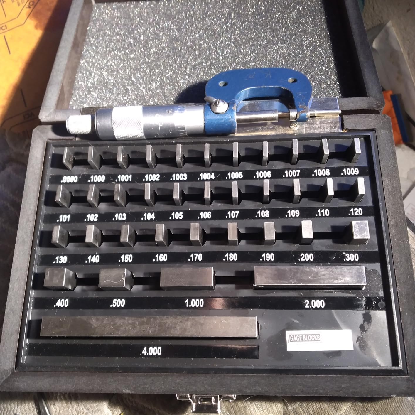 HFS(R) Gauge Block Set Grade Economy Gage Precision Calibration Tool for Dimensional Metrology Alloy Tool Steel Certified and Serialized 81PCS 0.1001