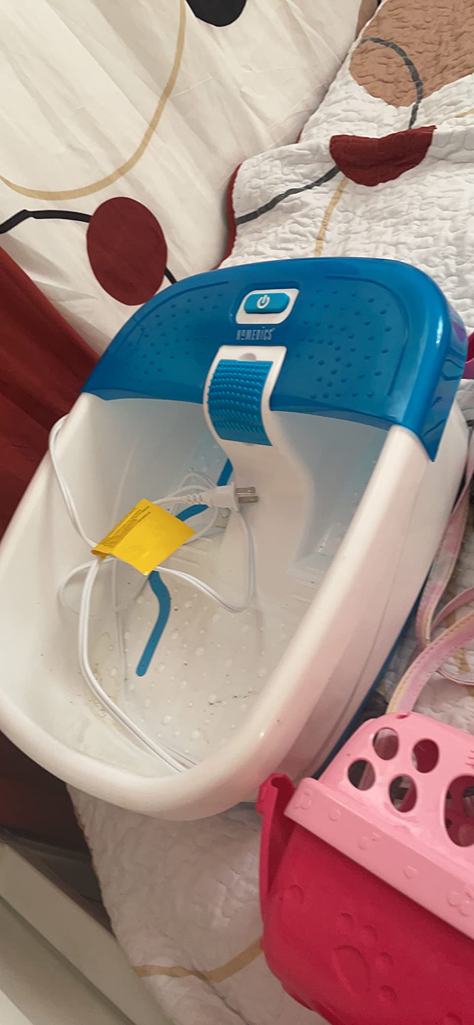 UNIFULL Collapsible Foot Spa Bath with Heat and Massage Rollers, Bubble, Foot Pedicure Kit, Temperature Control, Red Light, Pedicure Foot Spa, Foot Bath customer photo 1