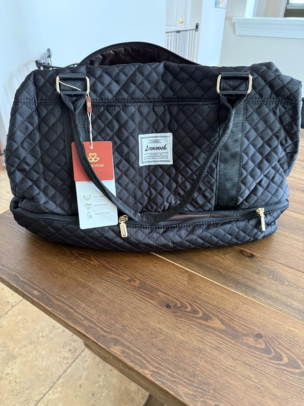 LOVEVOOK Travel Duffle Bag,Weekender Bags for Women with Shoe Compartment，Carry on Overnight Bag with Toiletry Bag,Gym Duffel Bag with Wet Pocket, Hospital Bags for Labor and Delivery customer photo 2