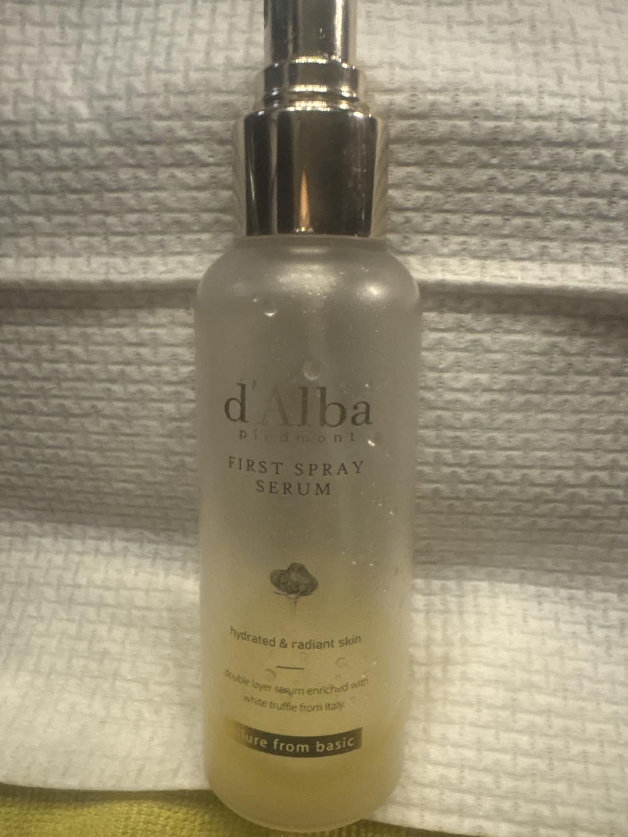 d'alba Piedmont Italian White Truffle First Spray Serum, Vegan Skin Care, Hydrating Face Moisturizer, Glow Serum for Radiant Skin, Non Comedogenic, All In One Mist (1.69 fl oz.) customer photo 2