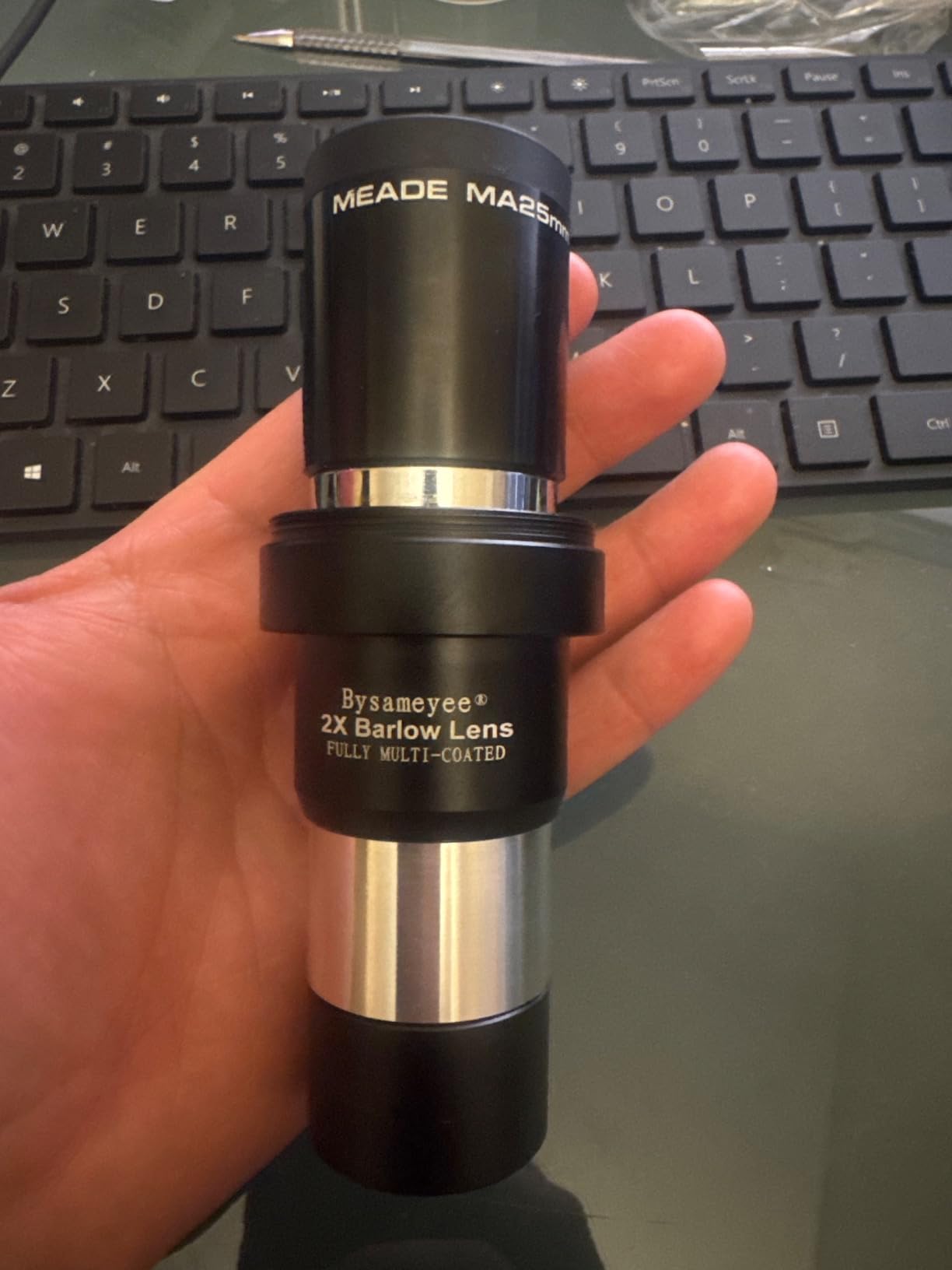 Barlow Lens 3X, 1.25 Inch Fully Multi-Coated Metal Barlow Lens with M42 Thread Camera Connect Interface for Telescope Eyepiece customer photo 1