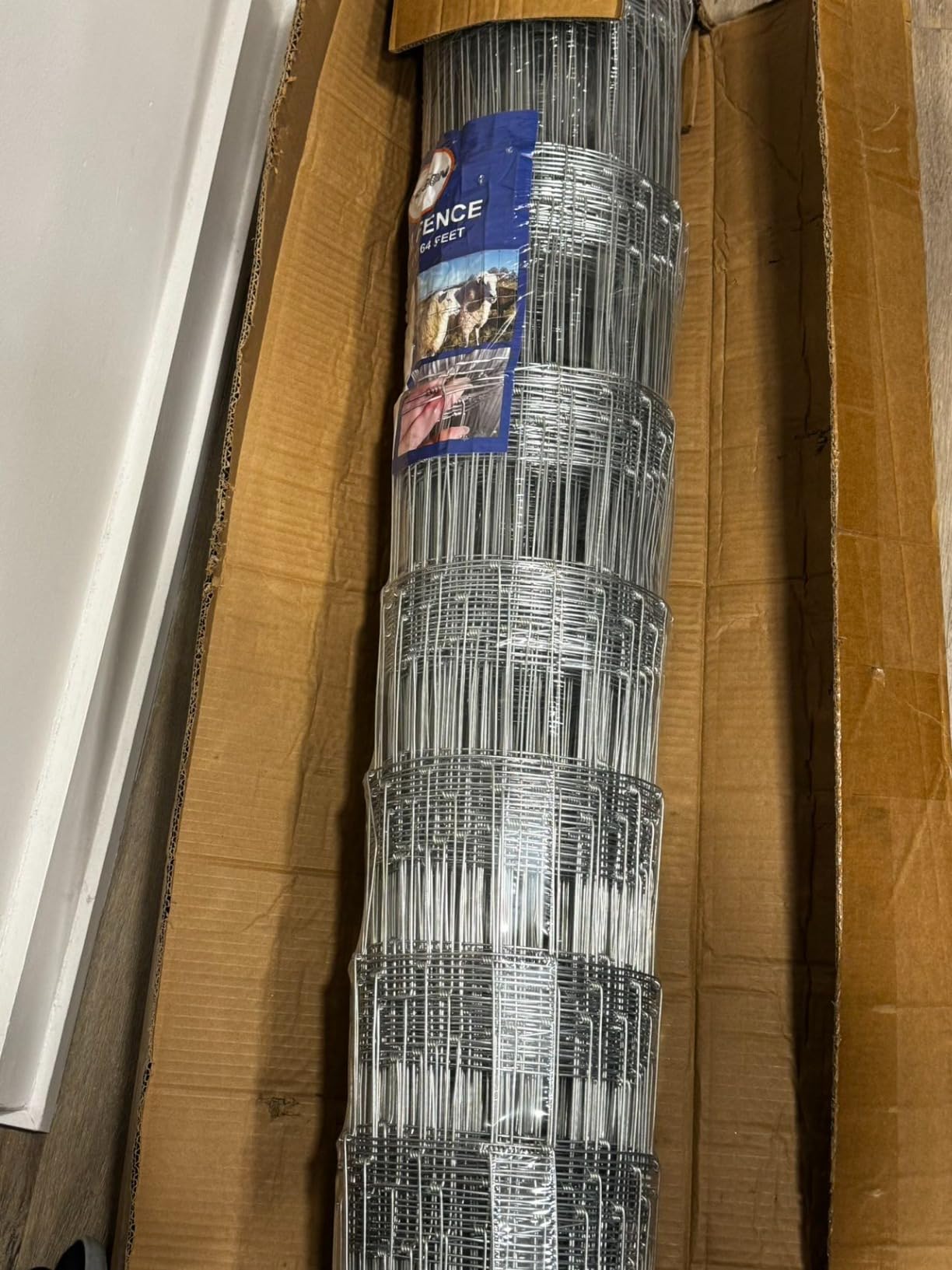 Farm Fence 5ft x 164ft Heavy Zinc Coating Cattle Fence Galvanized Field Fencing Sheep Fence Goat Fence,Hog Wire Fencing for Yard Livestock Animals Protection customer photo 2
