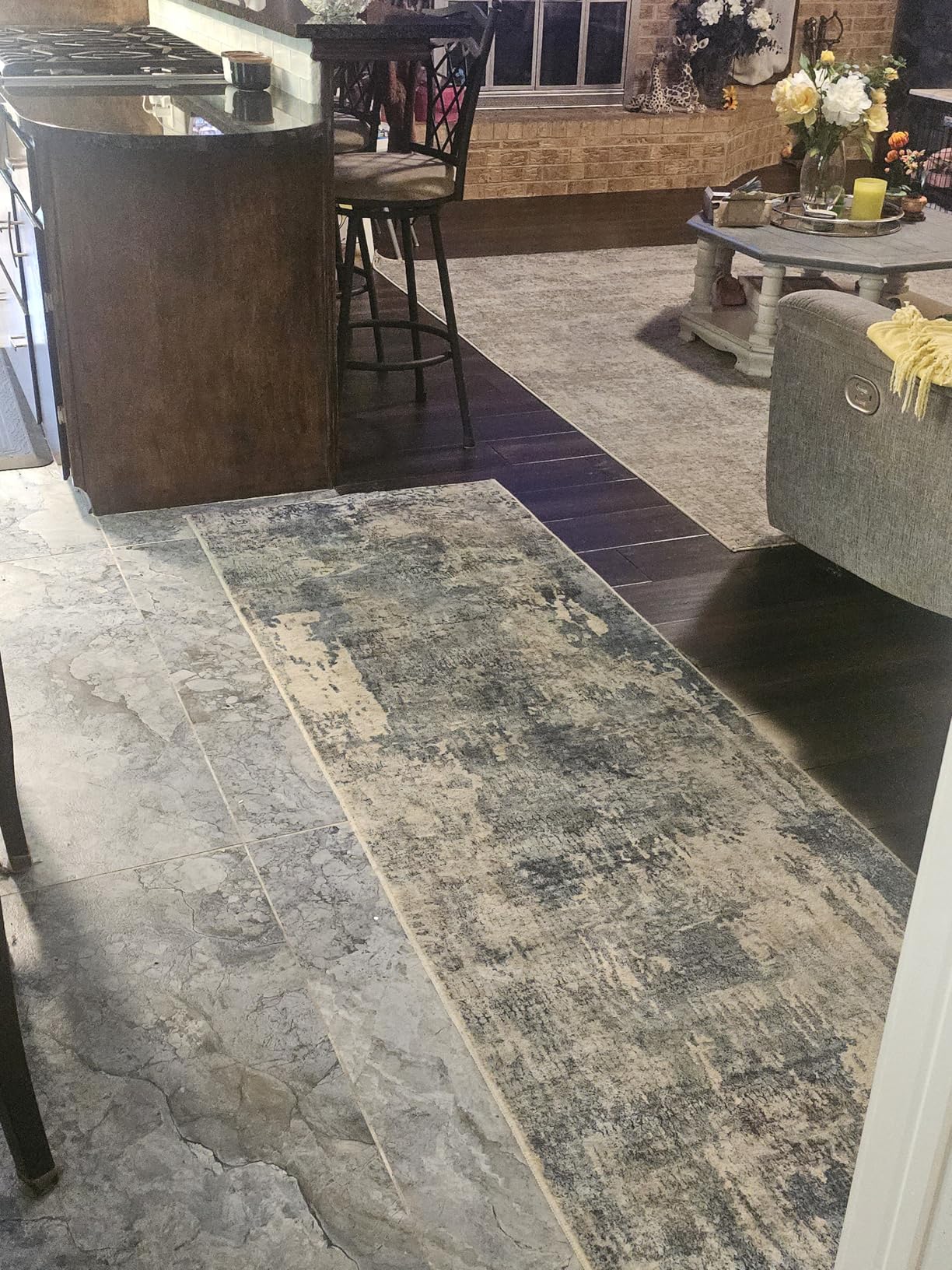 Runner Rug Hallway Runner Rug Washable Kitchen Runner Rugs with Rubber Backing 2'6''x8' 100% Polyester Vintage Rug for Entryway Indoor, Kitchen, Laundry, Bedroom customer photo 2