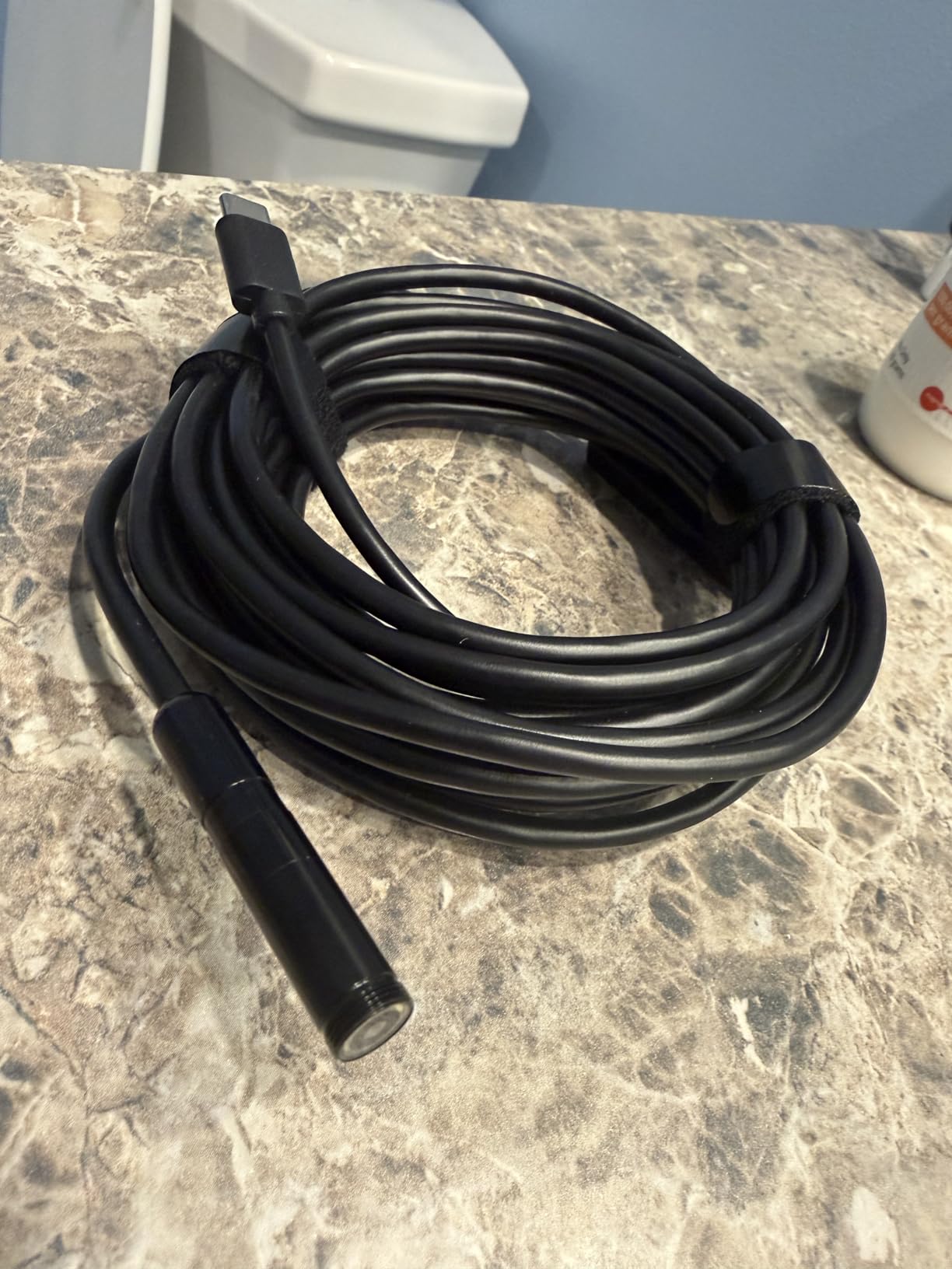 Endoscope Camera with Light, 1920P HD Borescope Tools with 8 Adjustable LED Lights, Endoscope with Semi-Rigid Snake Camera, IP67 Waterproof Inspection Borescope for iOS and Android-16.4ft Dual-Lens customer photo 2