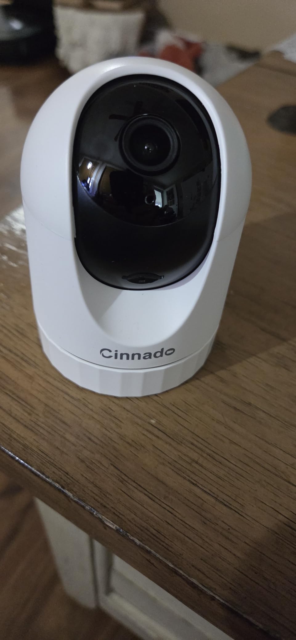 Cinnado Security Camera Indoor-2K 360 WiFi Cameras for Home Security, Pet/Dog/Baby Camera with Phone app, 2-Way Audio, Night Vision, 24/7 SD Card Storage, Works with Alexa & Google Home (2.4Ghz)-D1 customer photo 2
