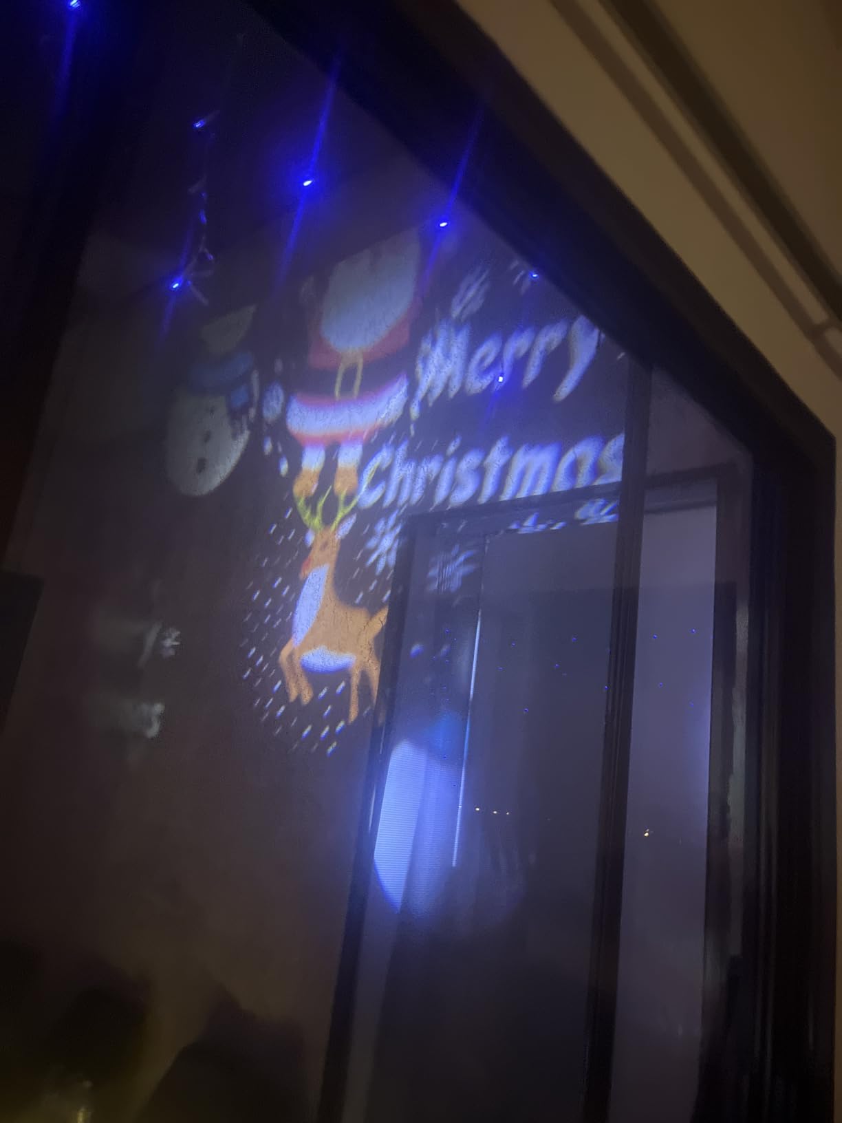 Halloween Christmas Projector Lights Outdoor, Brighter 14 HD Slides (3D Ocean Wave+Patterns) Waterproof Outdoor Indoor Holiday Projector Lights for Yard Garden Light Show Xmas Halloween Decorations customer photo 2
