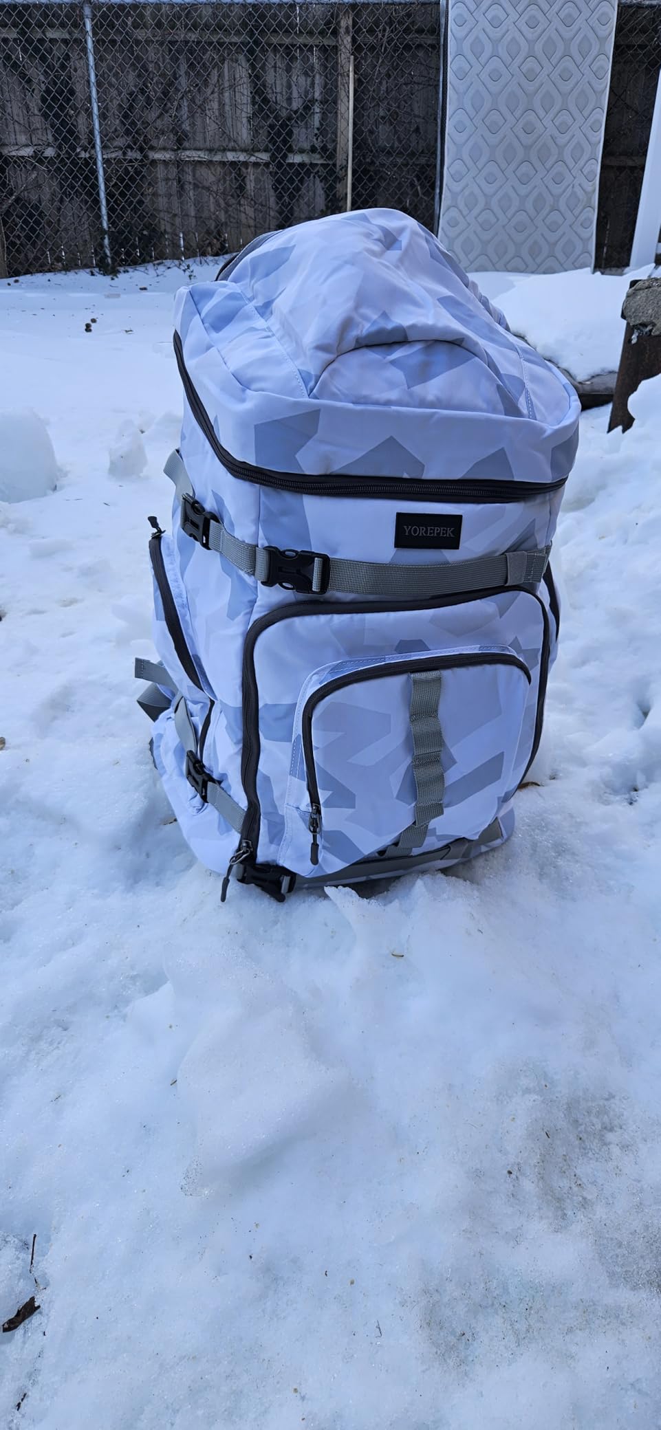 YOREPEK 65L Ski Boot Bag Backpack with 8 Pockets, Waterproof Ski Snowboard Boot Bags for Air Travel, Ski Gear Bag Backpacks for Boots, Helmet, Goggle, Gloves, Pants, Jacket, Accessories for Adults customer photo 1