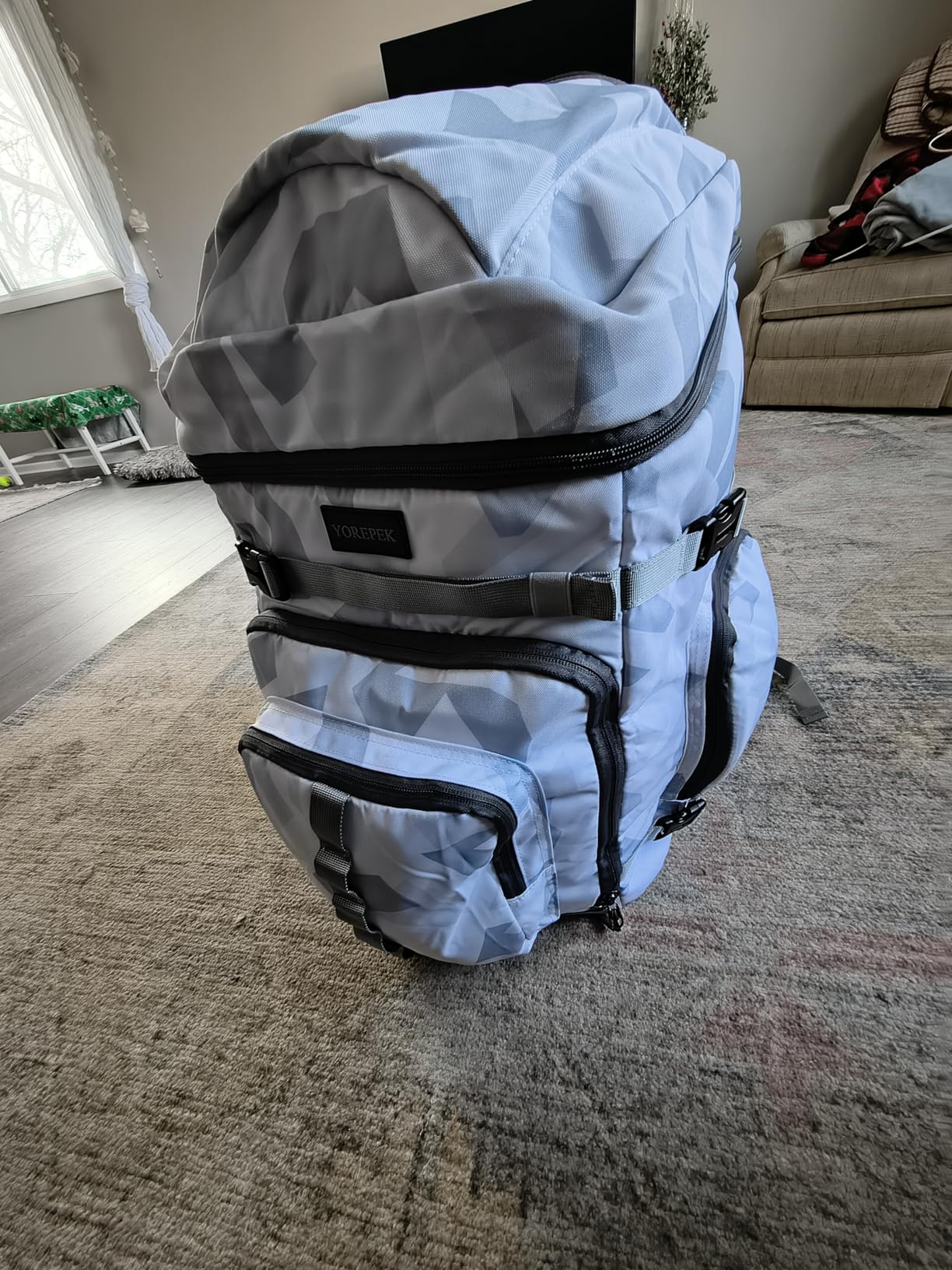 YOREPEK 65L Ski Boot Bag Backpack with 8 Pockets, Waterproof Ski Snowboard Boot Bags for Air Travel, Ski Gear Bag Backpacks for Boots, Helmet, Goggle, Gloves, Pants, Jacket, Accessories for Adults customer photo 2