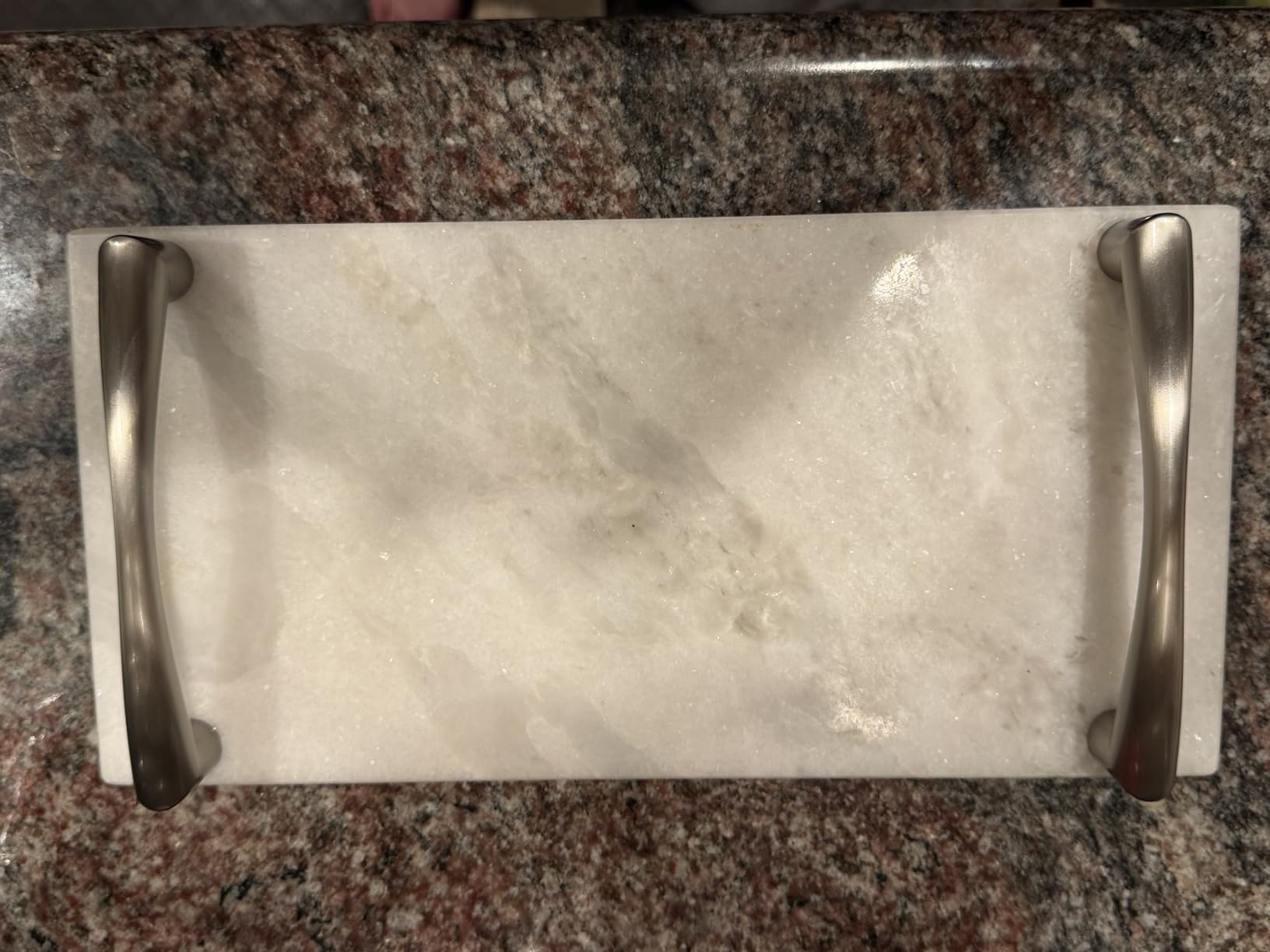 Koville African Natural Marble Board for Kitchen Pastry Bread, 12