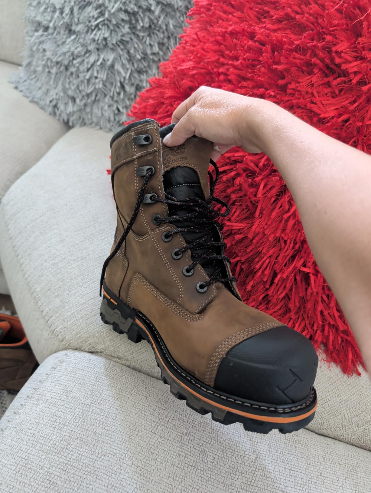 Timberland PRO Men's Boondock 8 Inch Composite Safety Toe Waterproof Work Boots customer photo 1
