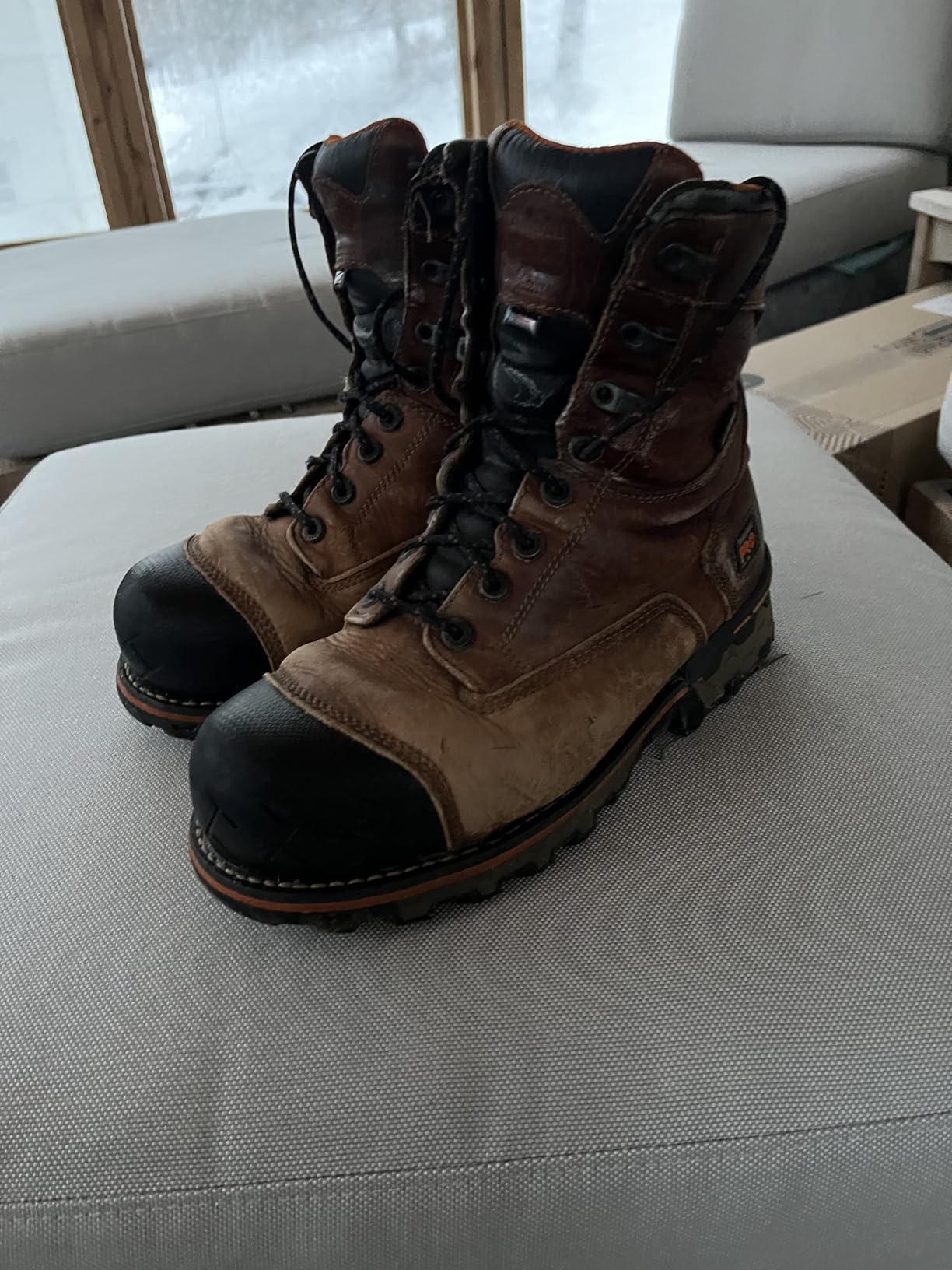 Timberland PRO Men's Boondock 8 Inch Composite Safety Toe Waterproof Work Boots customer photo 2