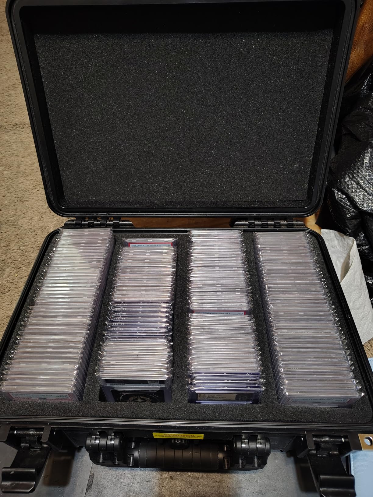CASEMATIX Graded Card Case Compatible with 130+ BGS PSA Graded Sports Trading Cards, Waterproof Graded Slab Card Box with Precision Cut Graded Card Storage Box Foam Dividers customer photo 1