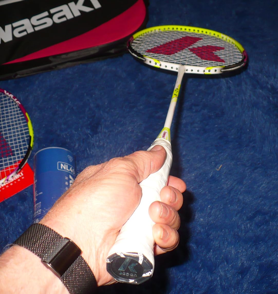 Kawasaki Badminton Rackets, Professional Graphite Shaft Badminton Set of 2 customer photo 1