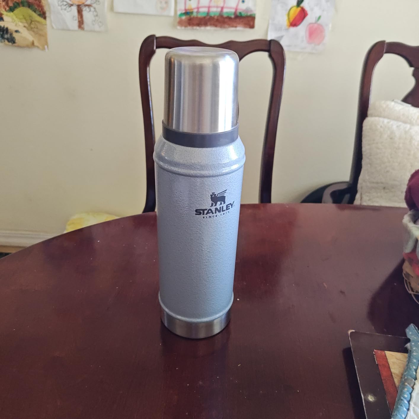 Stanley Classic Legendary Vacuum Bottle 1.1 qt Wide Mouth with Leakproof Cup Lid | Keep Drinks Hot or Cold | Insulated Stainless Steel Thermal Bottle | BPA-Free | Hammertone Green customer photo 2