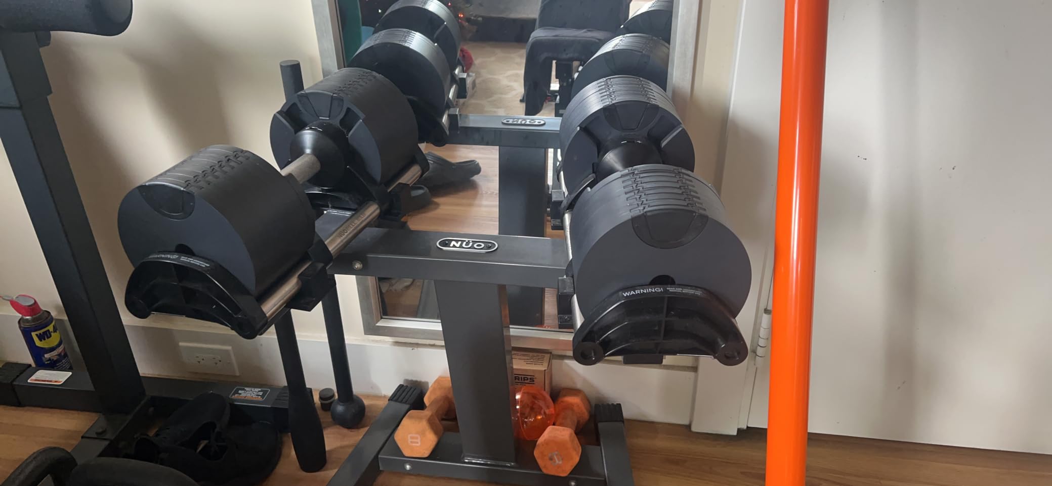 NUOBELL Adjustable Dumbbells 5-80 lbs: Replace 16 Sets, Ideal for Home Gym Weight Bench & Press customer photo 2