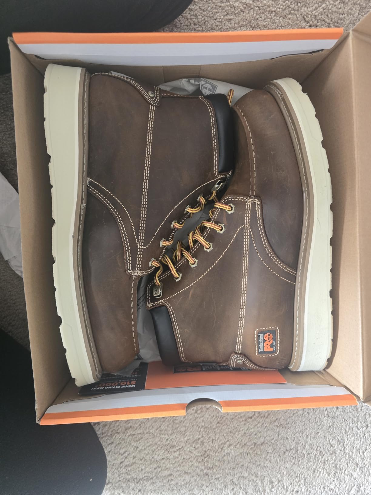 Timberland PRO mens Gridworks Wedge 6 Inch Moc Soft Toe Waterproof Industrial Work Boot customer photo 2
