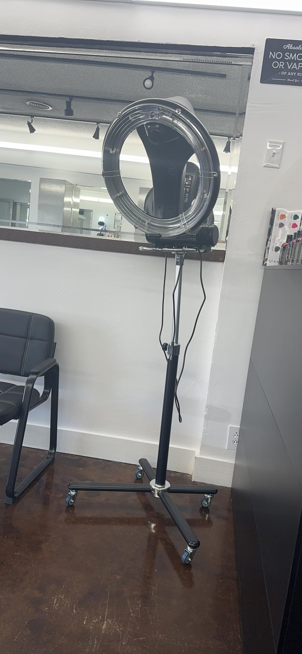 Hair Dryer, 850W Professional Orbiting Infrared Stand Hair Dryer Color Processor with 3-in-1 Orbital Hair Dryers, Multi-Mode Home Standing Hair Dryer, Quiet and Easy to Use, Black customer photo 1
