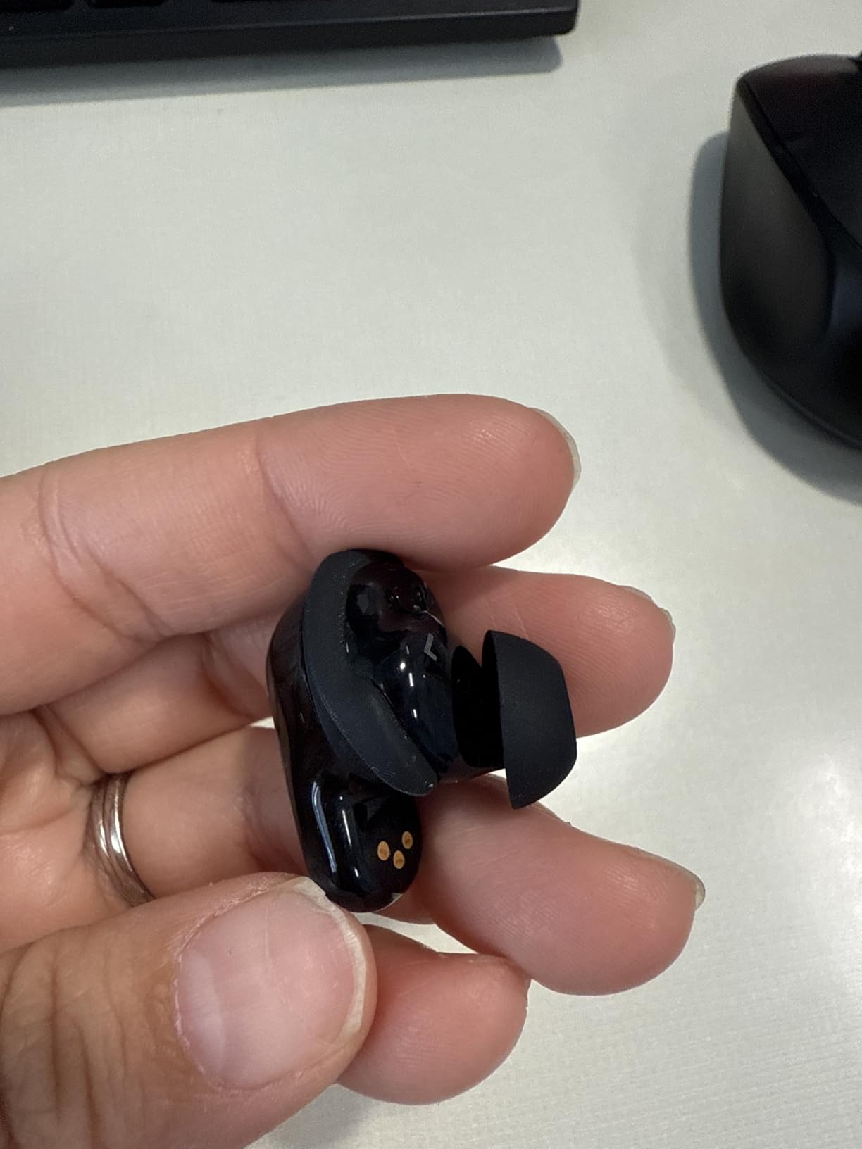 Bose QuietComfort Ultra True Wireless Noise Cancelling In-Ear Earbuds - Black (Renewed) customer photo 1