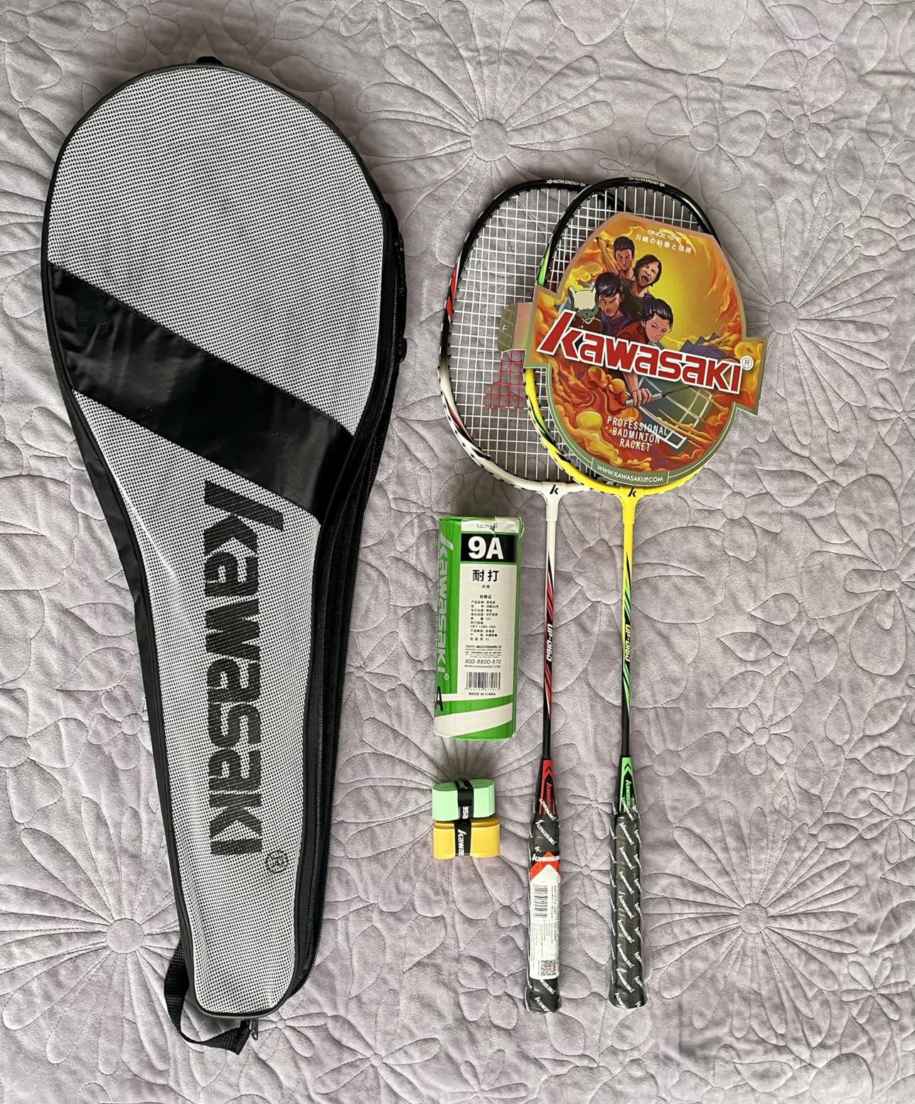 Kawasaki Badminton Set Professional Graphite Badminton Racket Lightweight & High Performance customer photo 1
