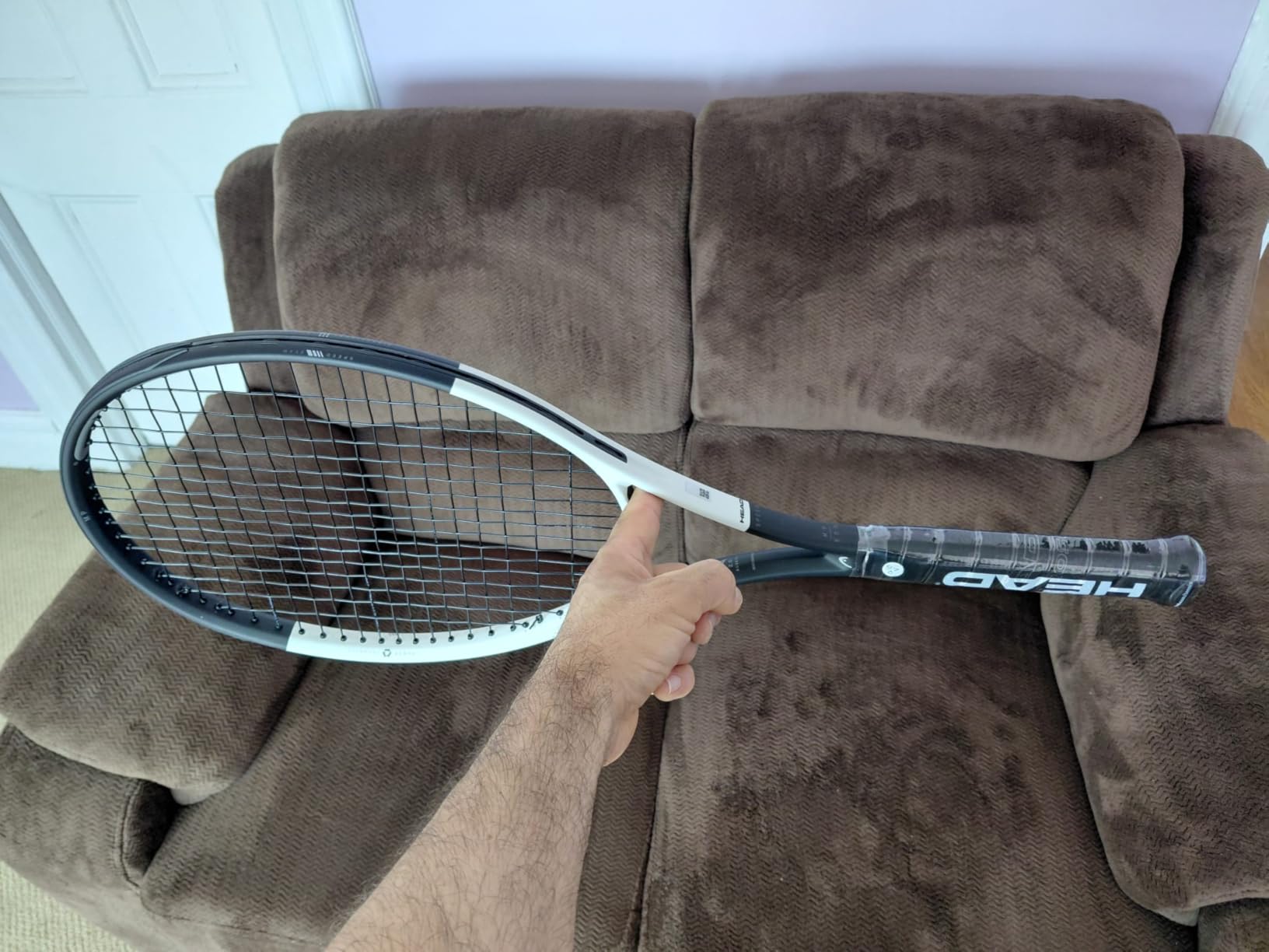HEAD Speed MP 2024 Tennis Racquet - Strung Mid Tension with Velocity 16 Gauge customer photo 1