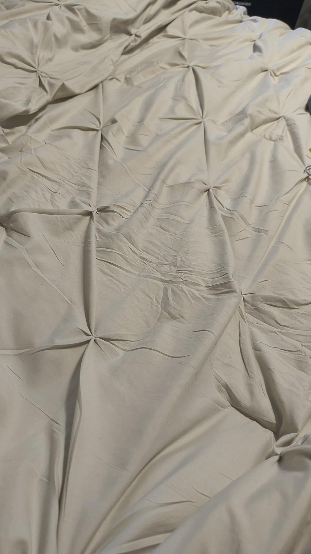 HIMEET Queen Comforter Set Black - 7 Pieces Pintuck Bed in a Bag, Pinch Pleat Modern Room Decor, All-Season Soft Bedding Gift with Comforter, Sheets, Pillowcases & Shams customer photo 2
